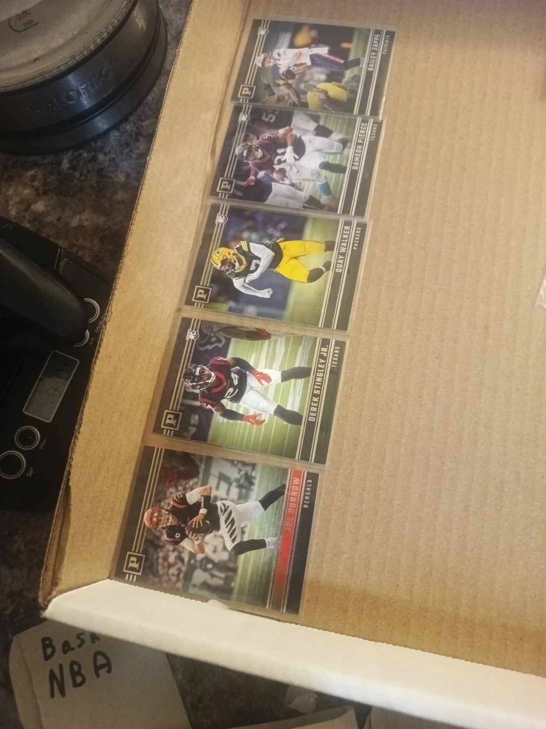 Joe Burrow & 2022 Panini Prestige NF RC cards lot