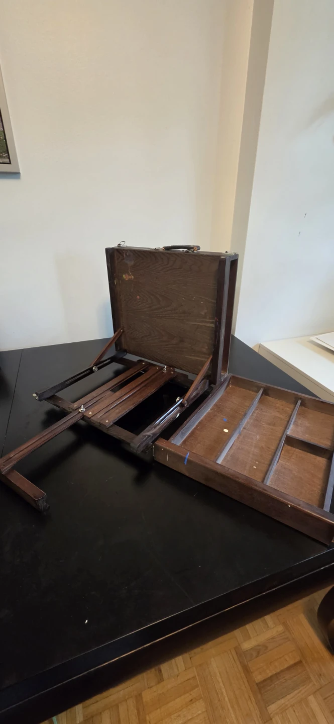 Wooden Art Easel Case