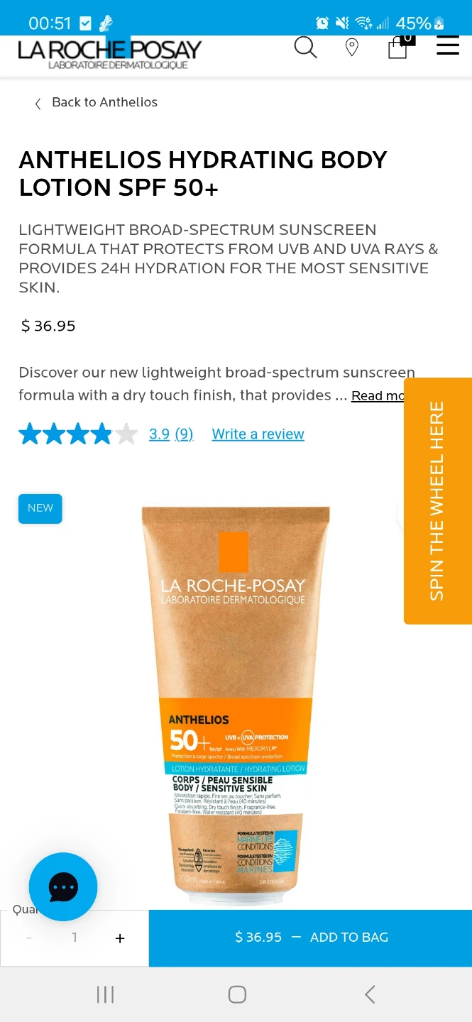 La Roche-Posay Hydrating Lotion, Ultra Fluid Sunscreens - photo 3