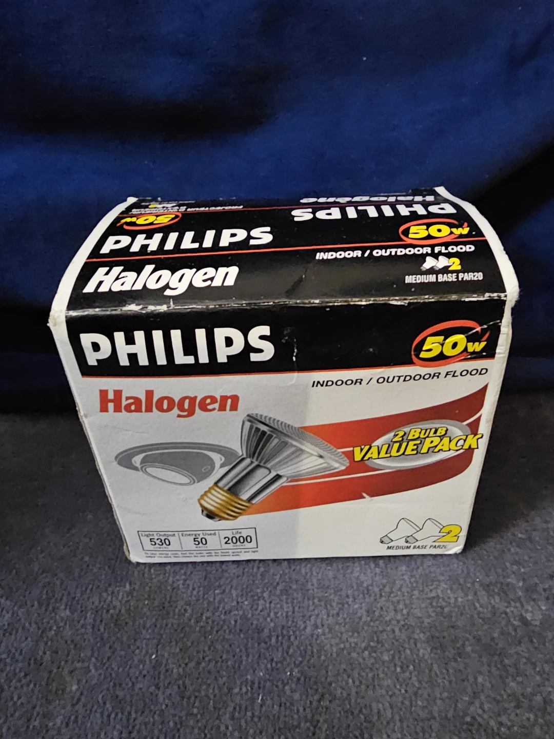 Philips Halogen Indoor/Outdoor Flood Light Bulbs (2 Pack)