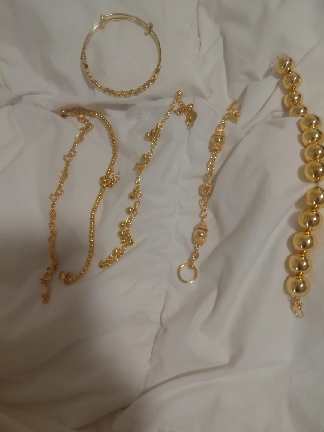 Gold-toned Bracelets Set 18kt - photo 2