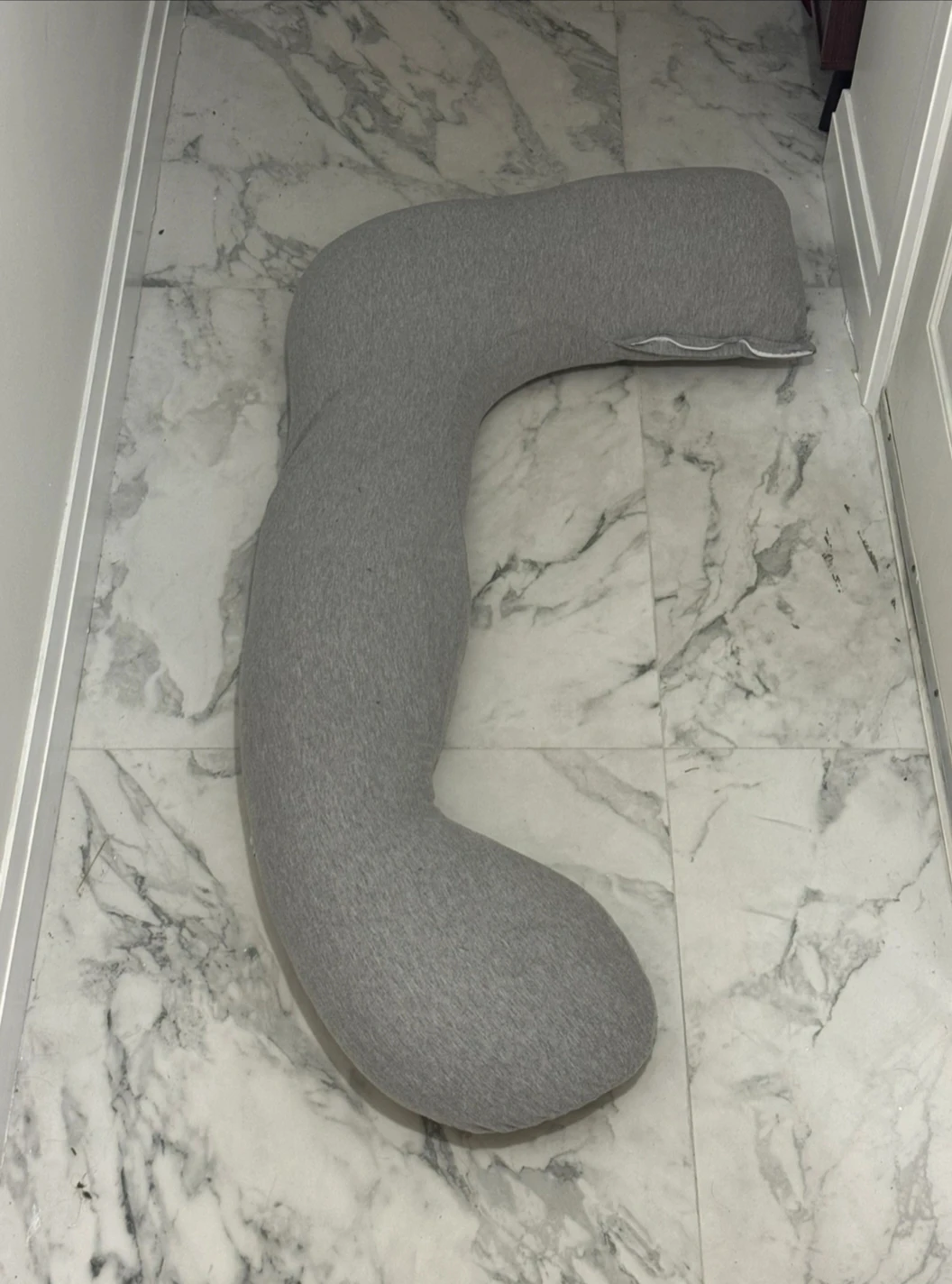 Grey C-Shaped maternity Pillow / pregnancy pillow