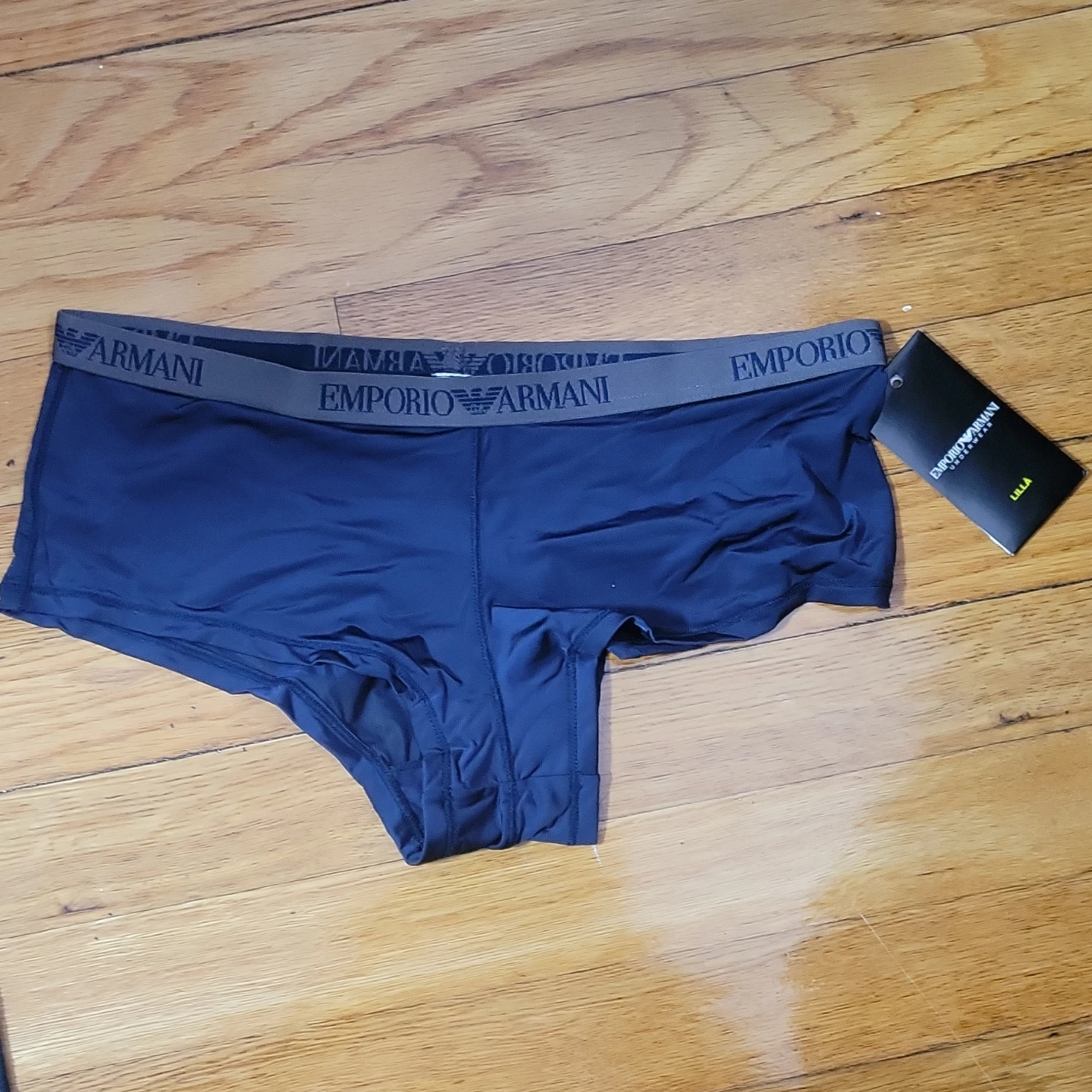 Emporio Armani Navy Blue Boy Shorts