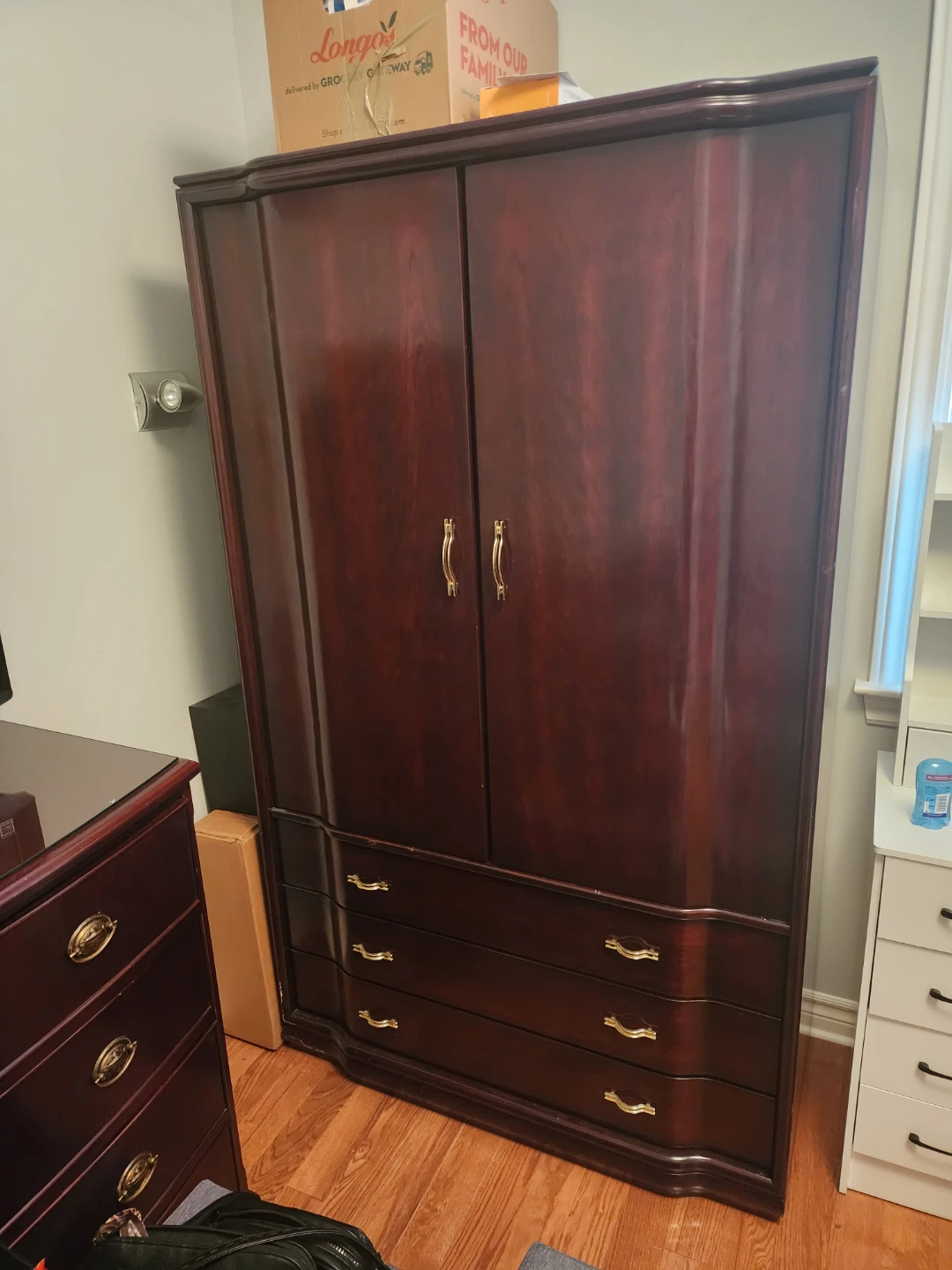 Wooden Wardrobe (Armoire) with Drawers - photo 3