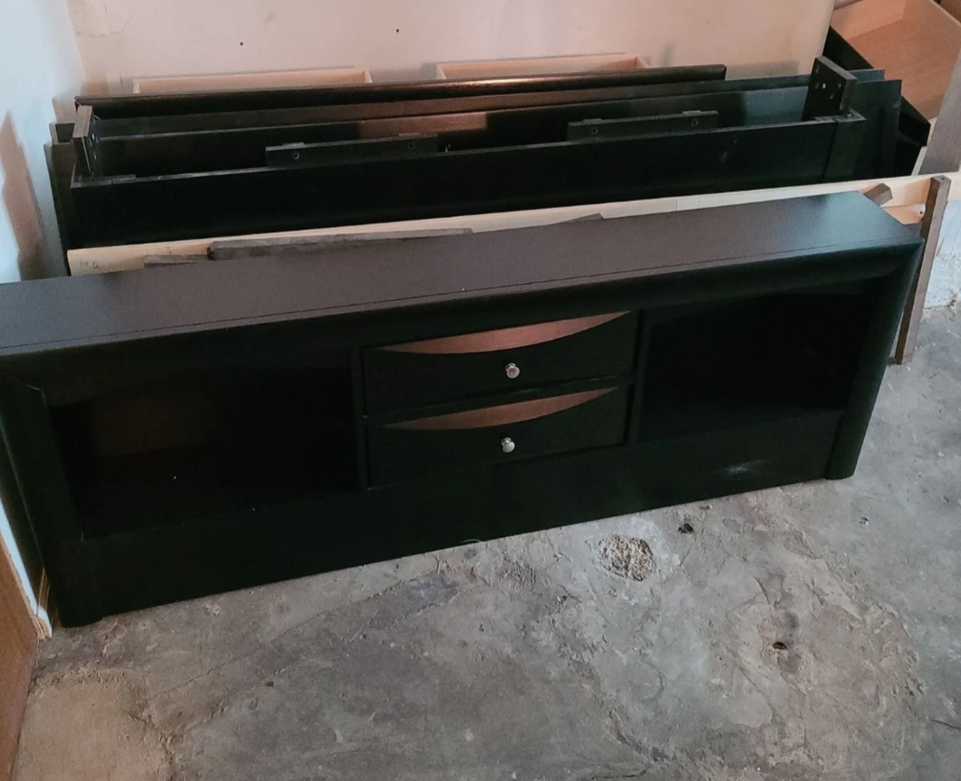 Bed frame and dresser black - photo 3