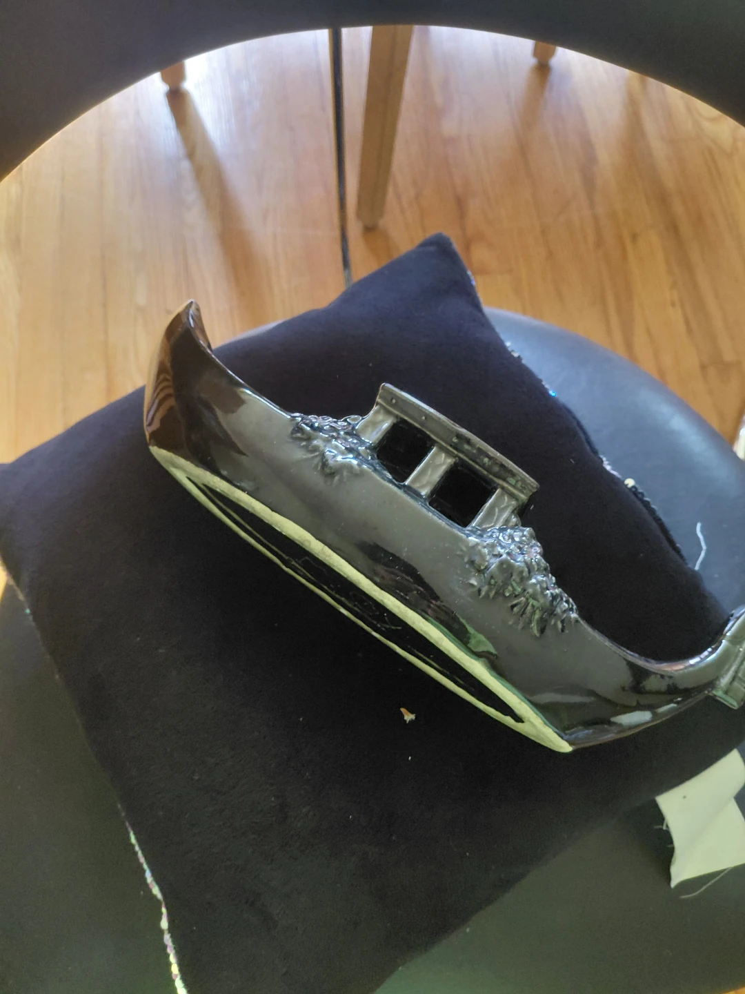 Black Gondola Boat Ceramic Dish - photo 3