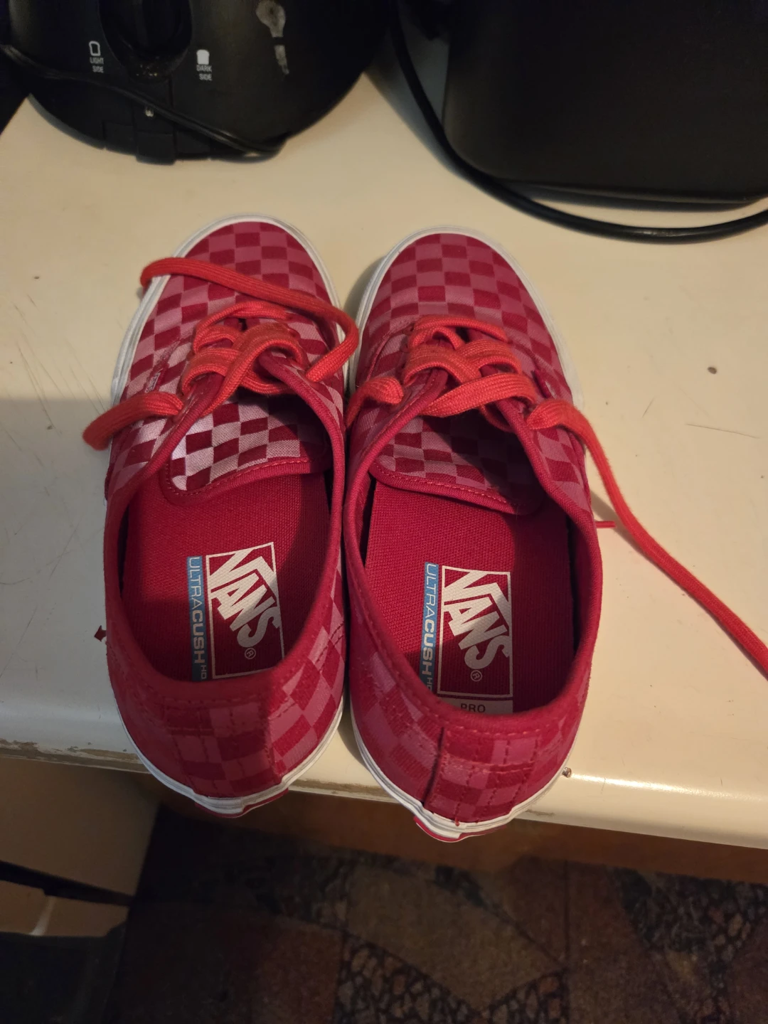 Vans Pro Red Checkerboard Skate Shoes - photo 2
