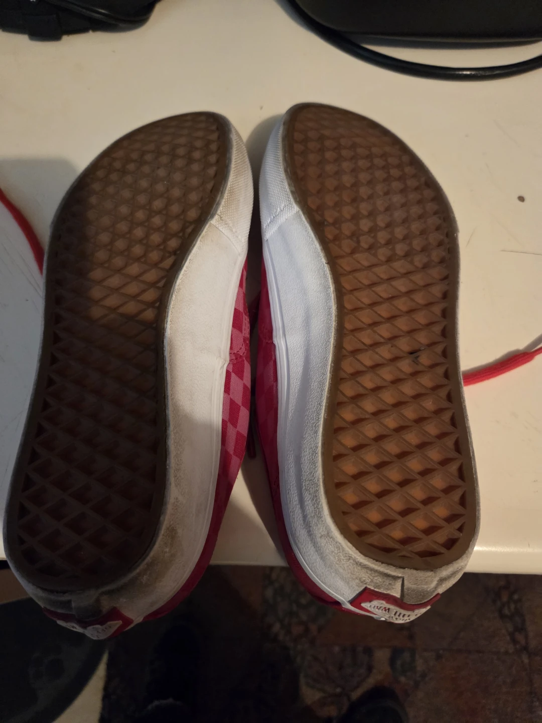 Vans Pro Red Checkerboard Skate Shoes - photo 4