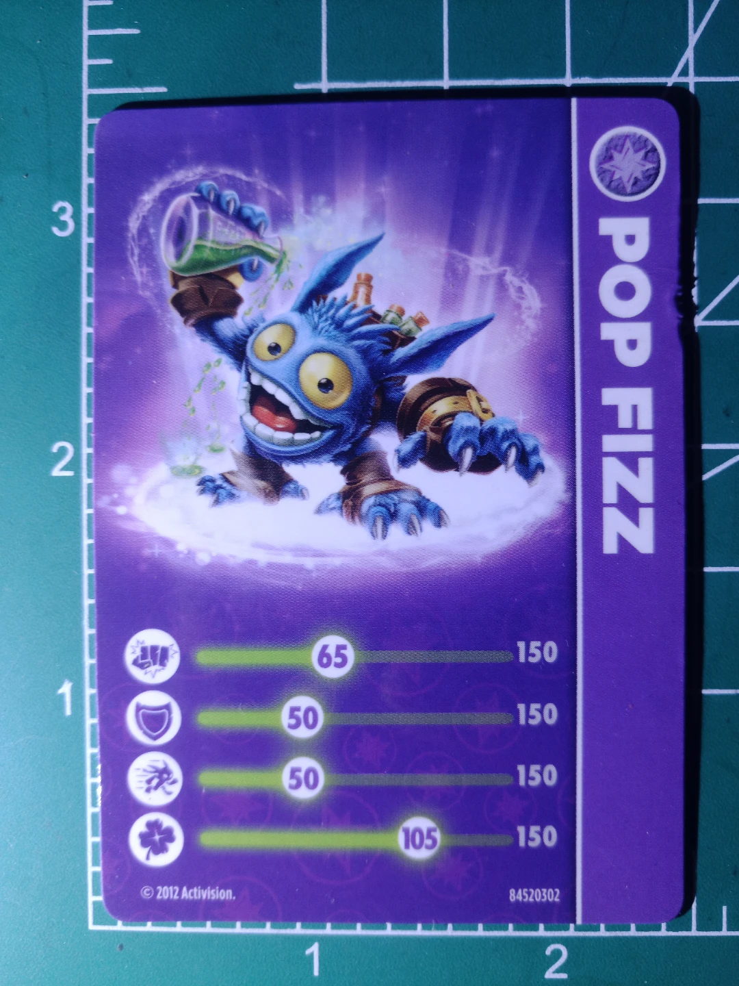 Skylanders Giants Pop Fizz Trading Card