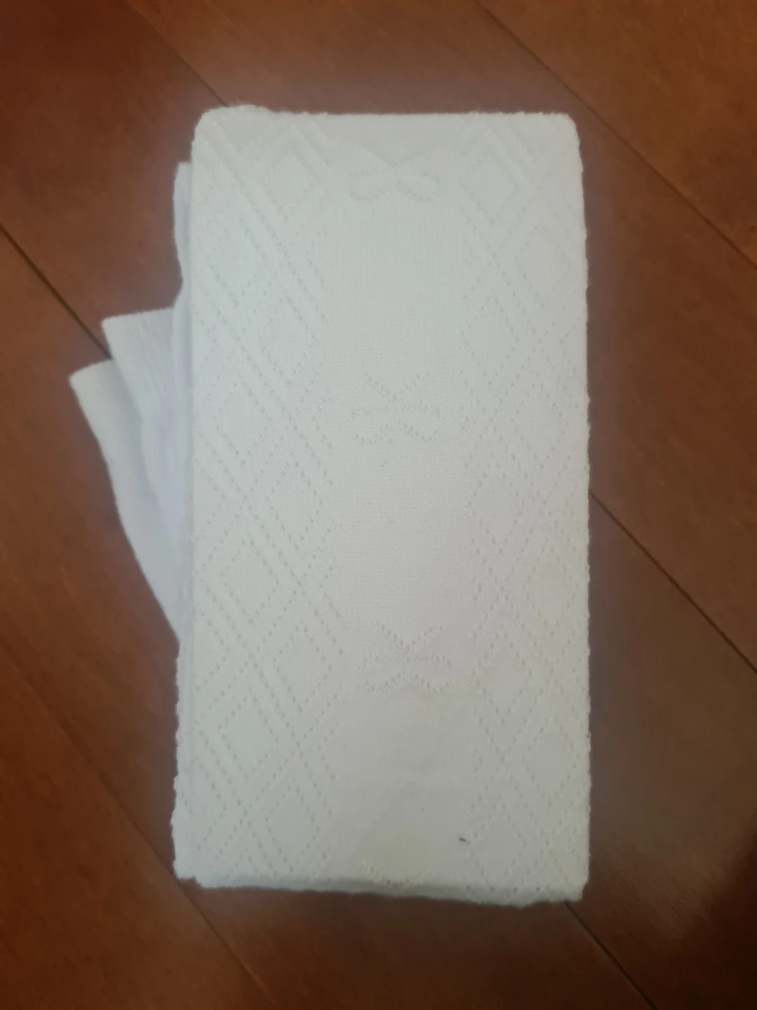 Gymboree White Tights with Bow Details