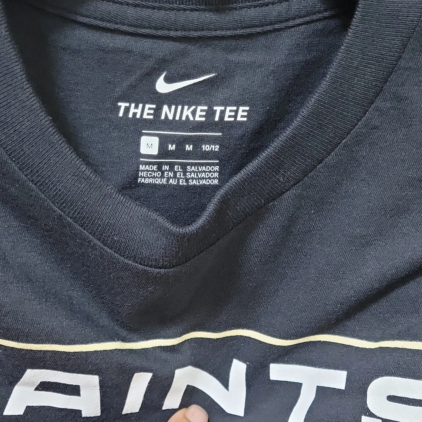 Nike New Orleans Saints NFL T-Shirt - Black, Size M - photo 2