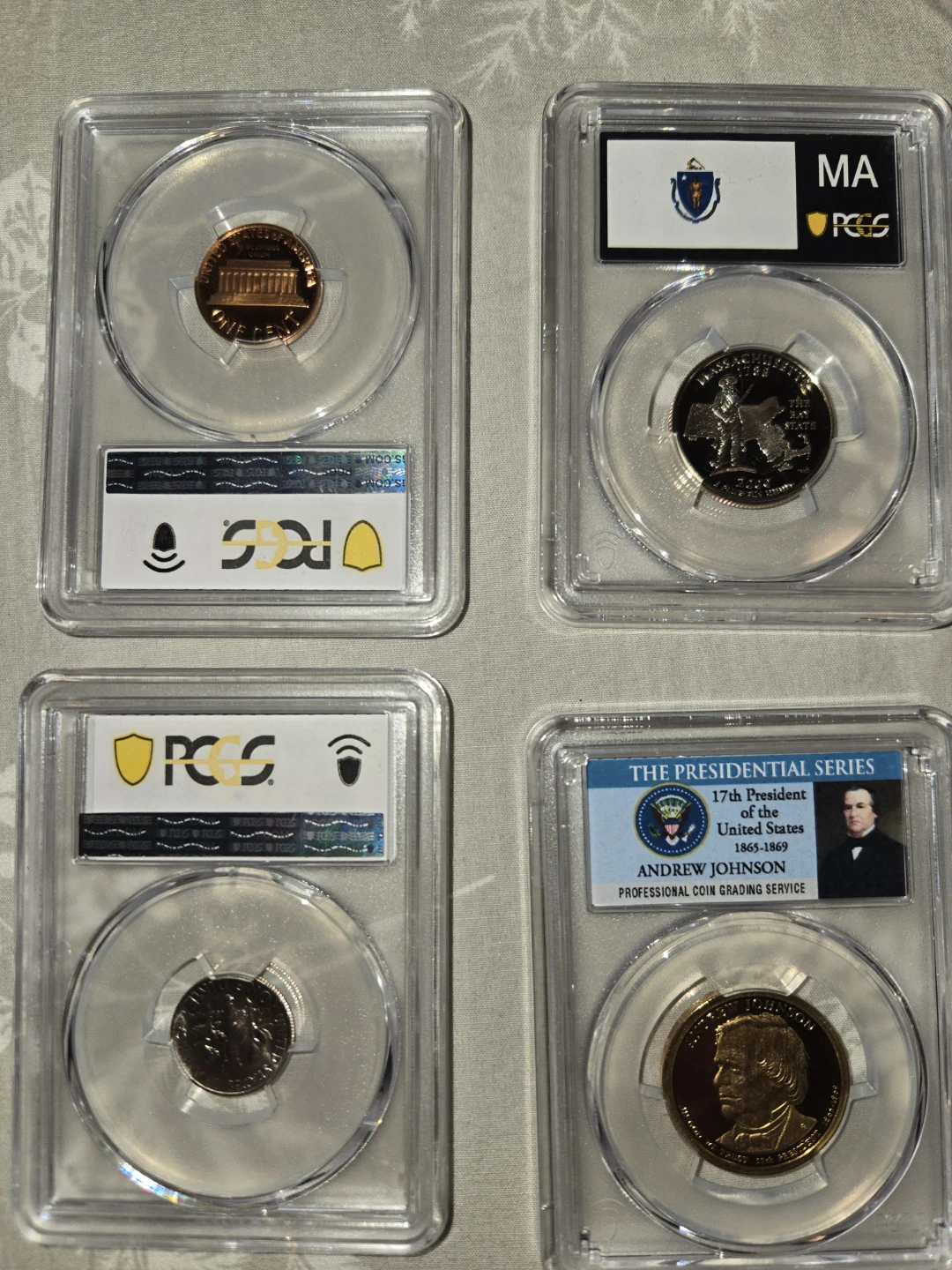 4 Graded pcgs coins - photo 2