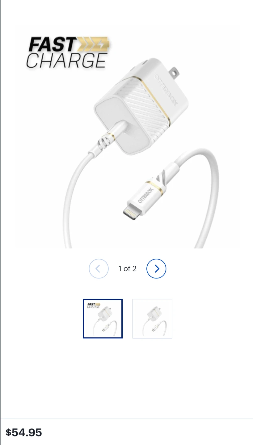 OtterBox  Wall Charger 20W w/Lightning 3.3ft