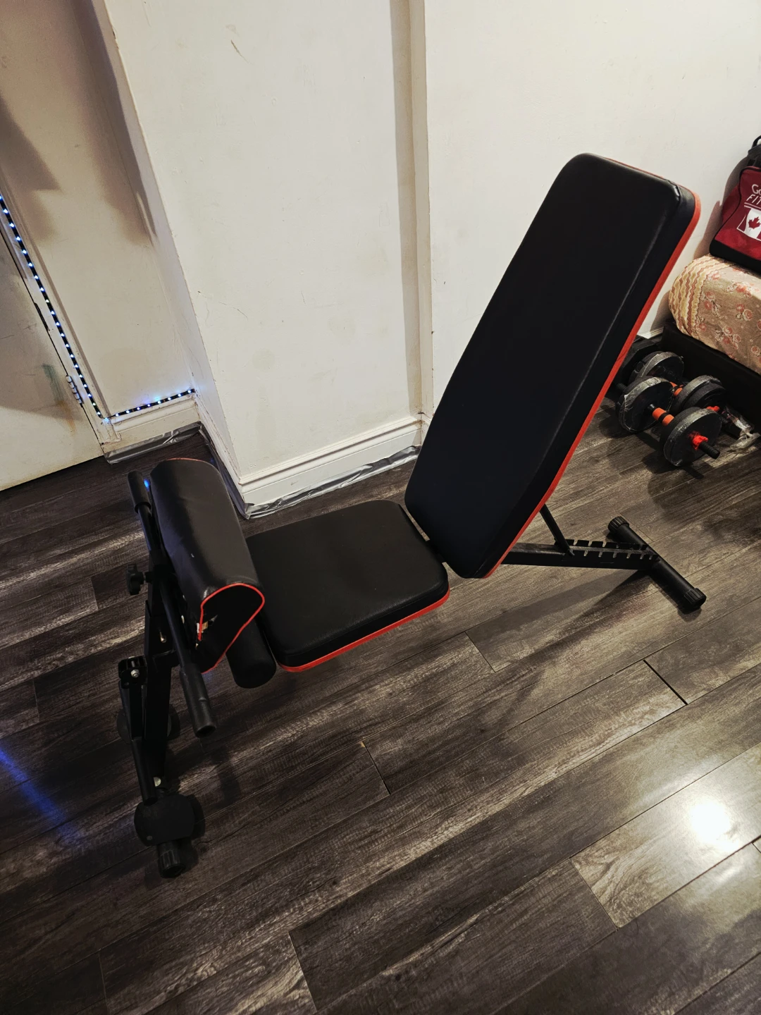 Adjustable Weight Bench with Dumbbells - photo 4