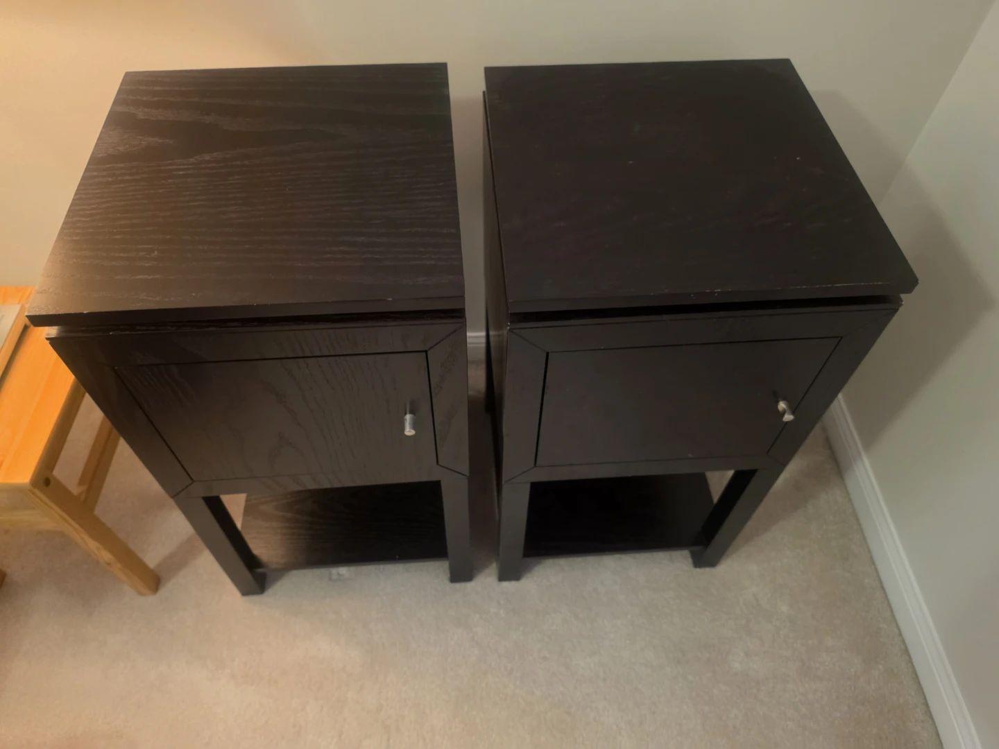 Two brown side tables - photo 2