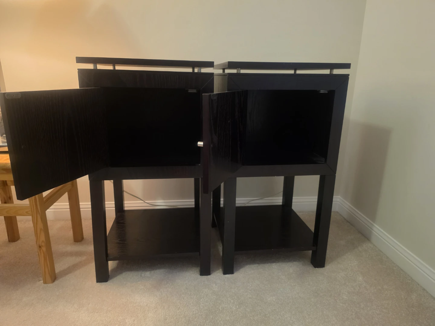 Two brown side tables - photo 4