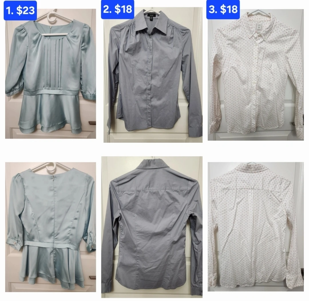 ⚽️ Women's blouses bundle(3 shirts)+free jacket
