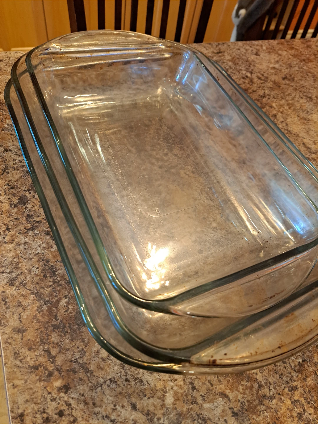 Set of 3 Glass Baking Dishes