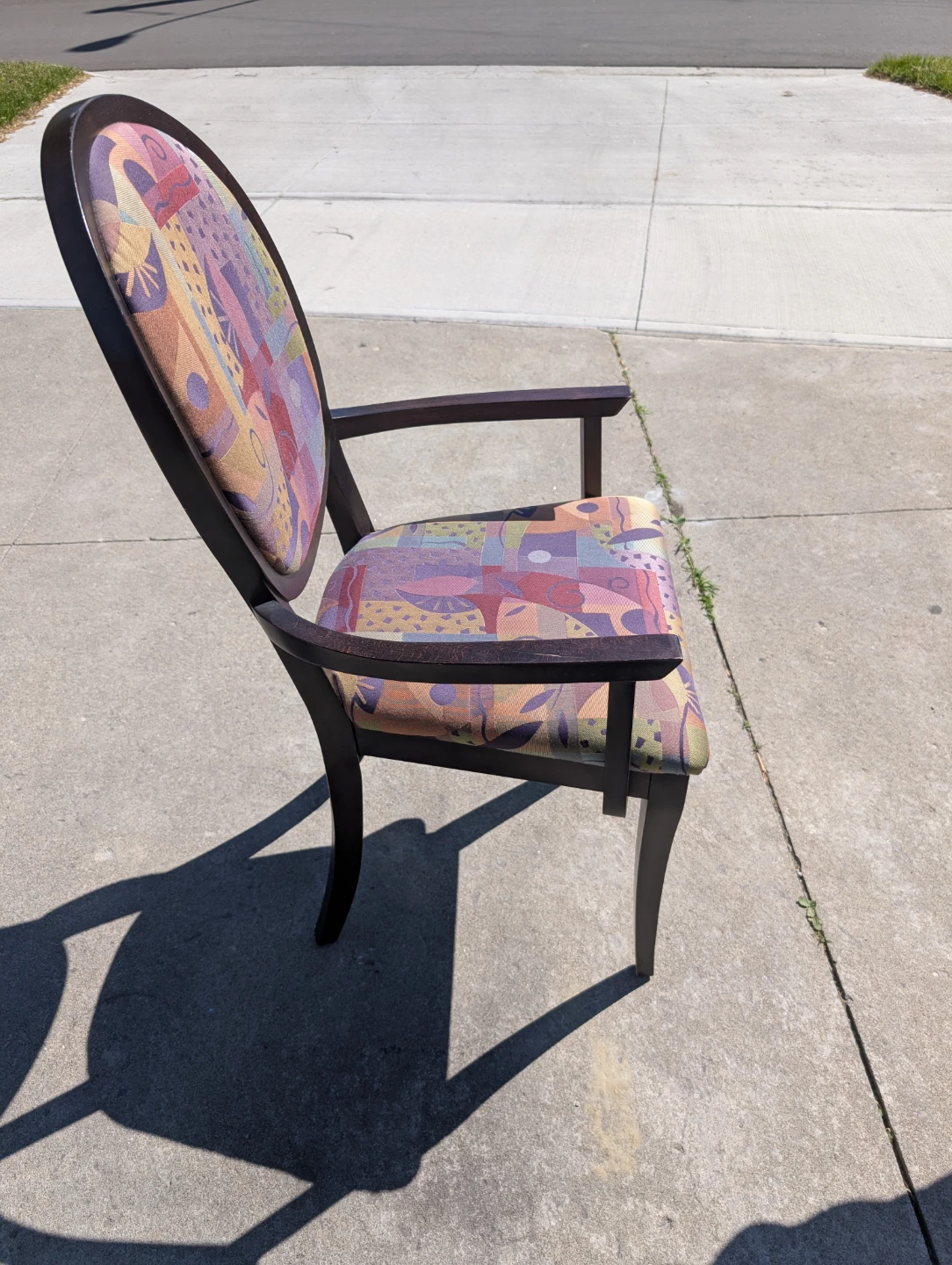 Dinec Armchair with colourful fabric - photo 3