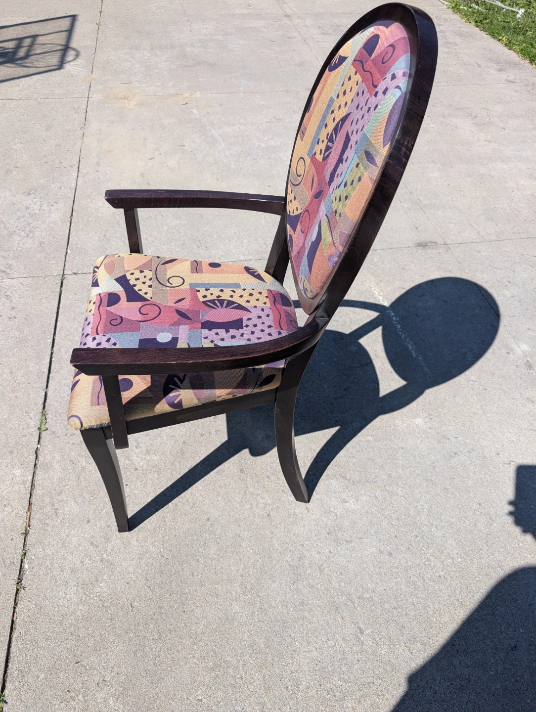Dinec Armchair with colourful fabric - photo 4
