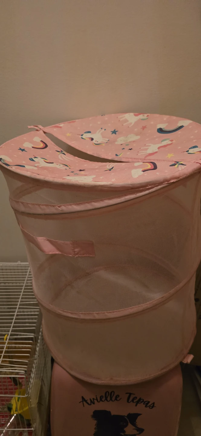 Pink Unicorn Mesh Pop-Up Laundry Hamper
