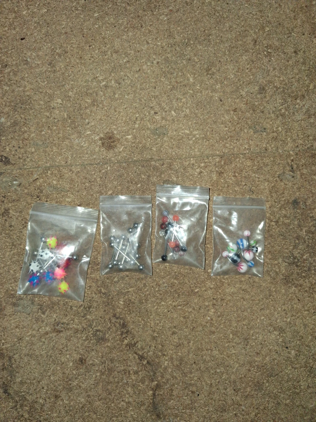 Assorted Body Piercing Jewelry Lot