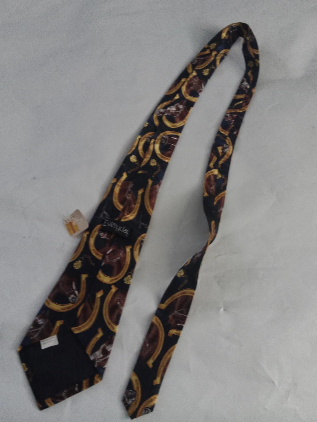 Everyday Necktie with Horse and Horseshoe Pattern - photo 2