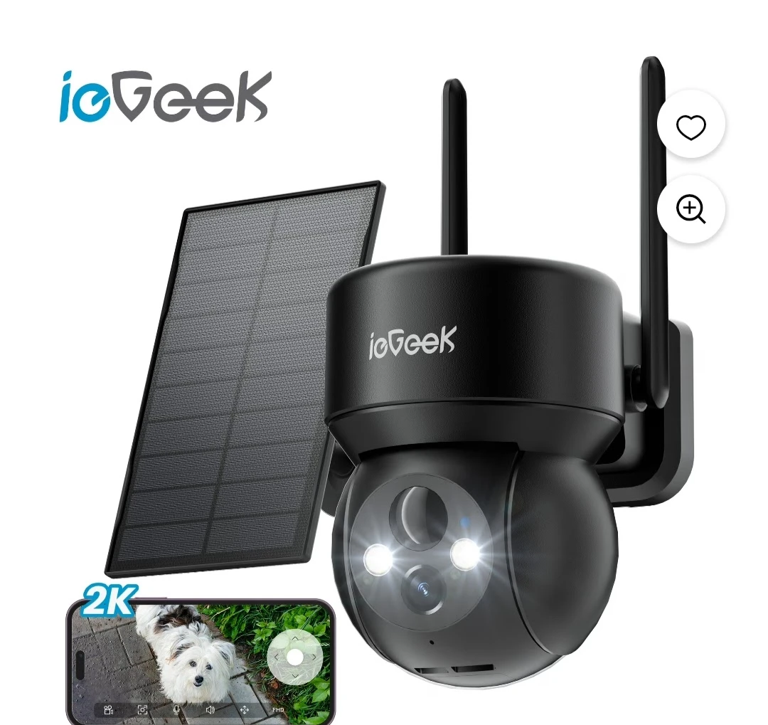 ioGeek Outdoor Security Camera with Solar Panel - photo 3