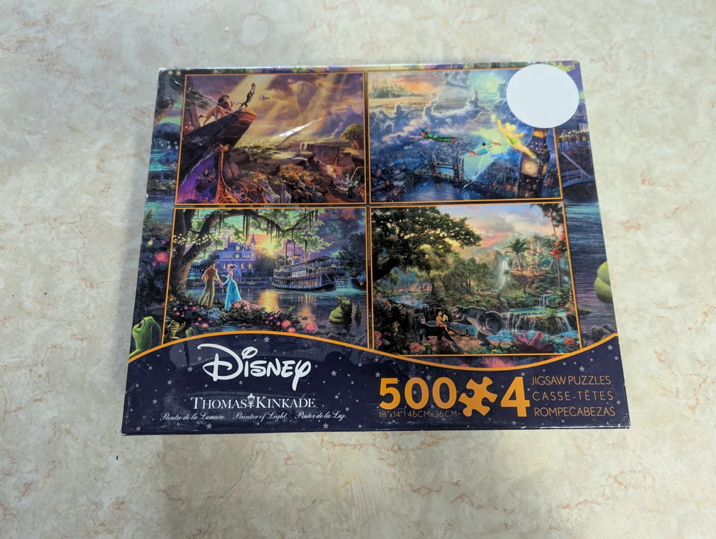 Thomas Kinkade Disney Jigsaw Puzzle 4pk. NWT