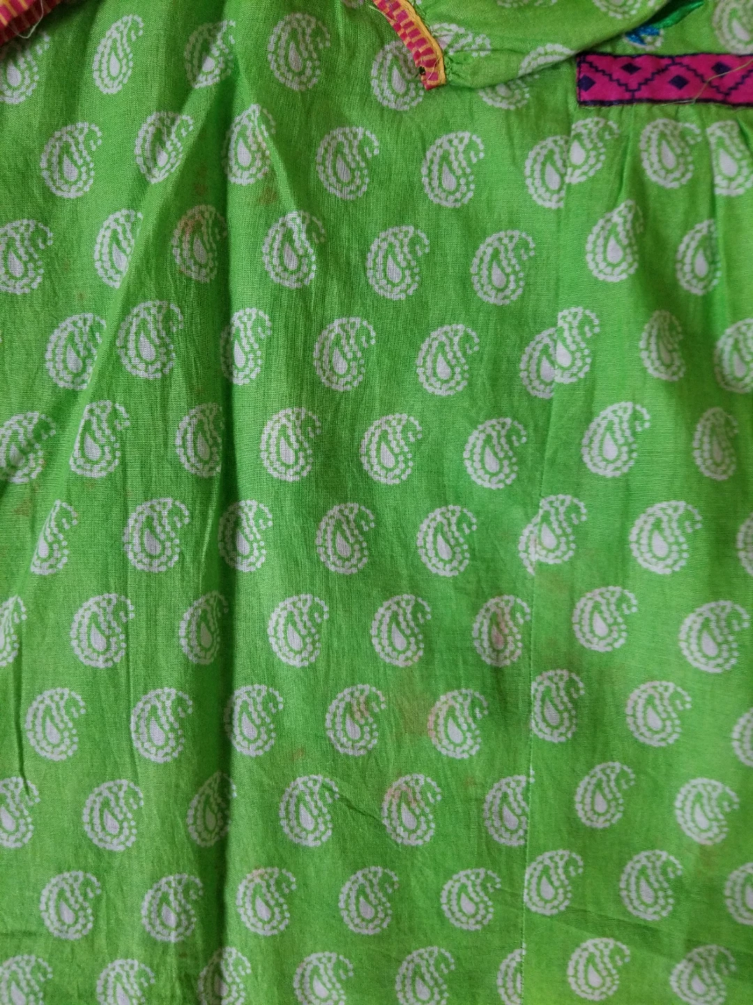 Kids Embroidered J. Lawn kurti Green ⚽️ - photo 4