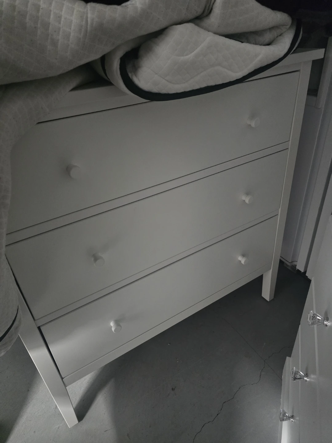 White 3-Drawer Dresser