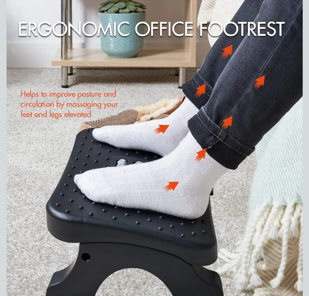 NEW Foot Rest with Message Rolls for Students Adults Home Office