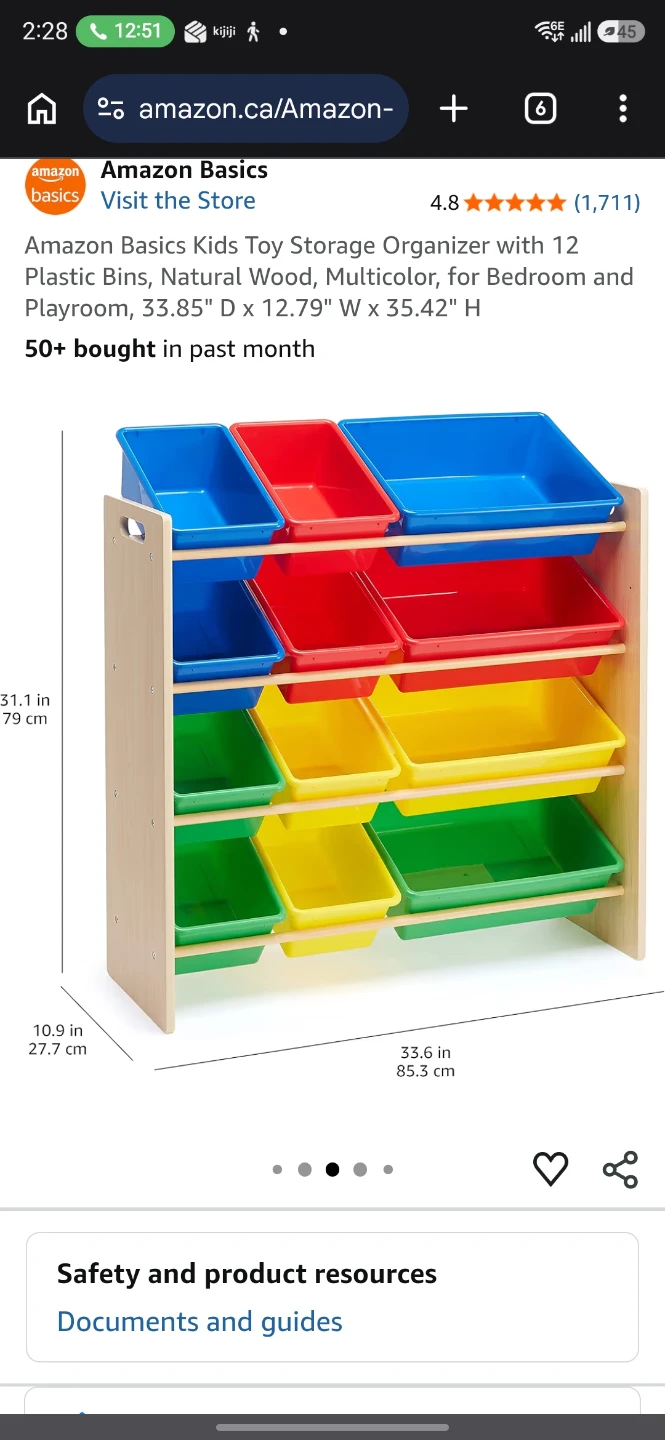 Toy organizer