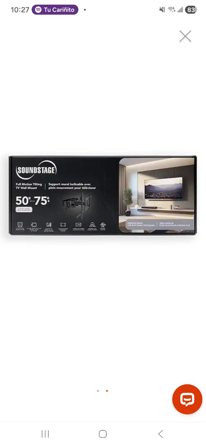 Soundstage 50"-75"+ LowProfile Full Motion TV Wall Mount