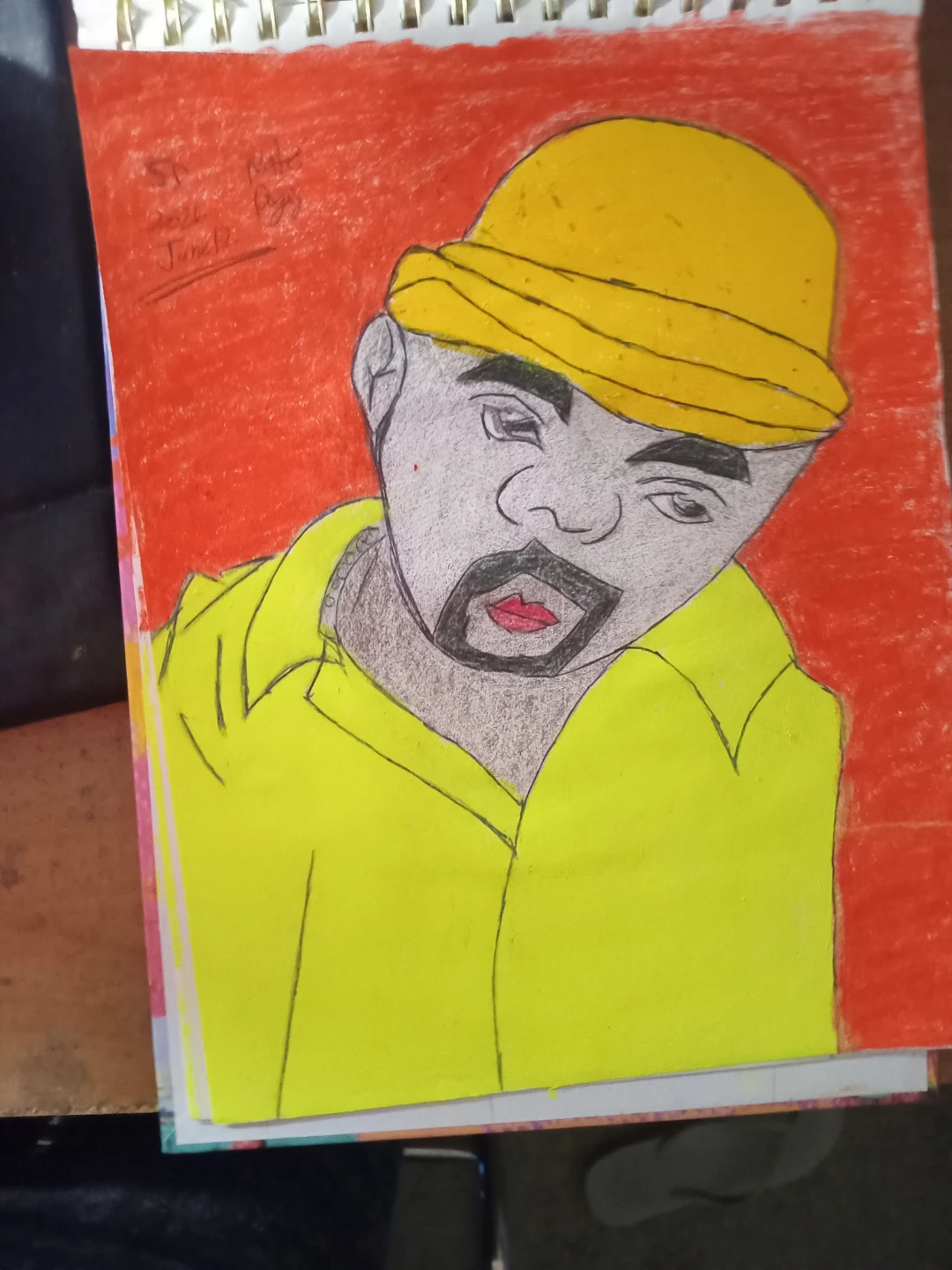 Nate Dogg Drawing with Faber-Castell Crayons - photo 2