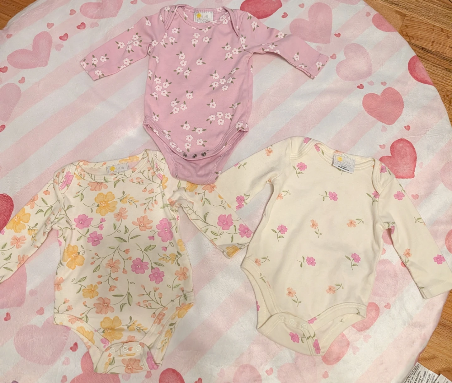 Little Me Baby Girl Bodysuits (3-Pack)