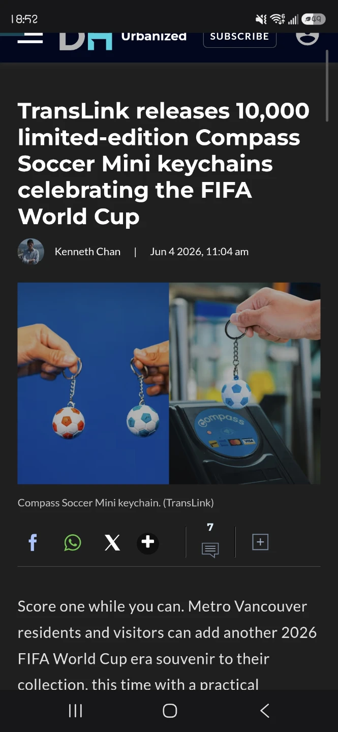 FIFA TransLink Soccer Mini KeyChain