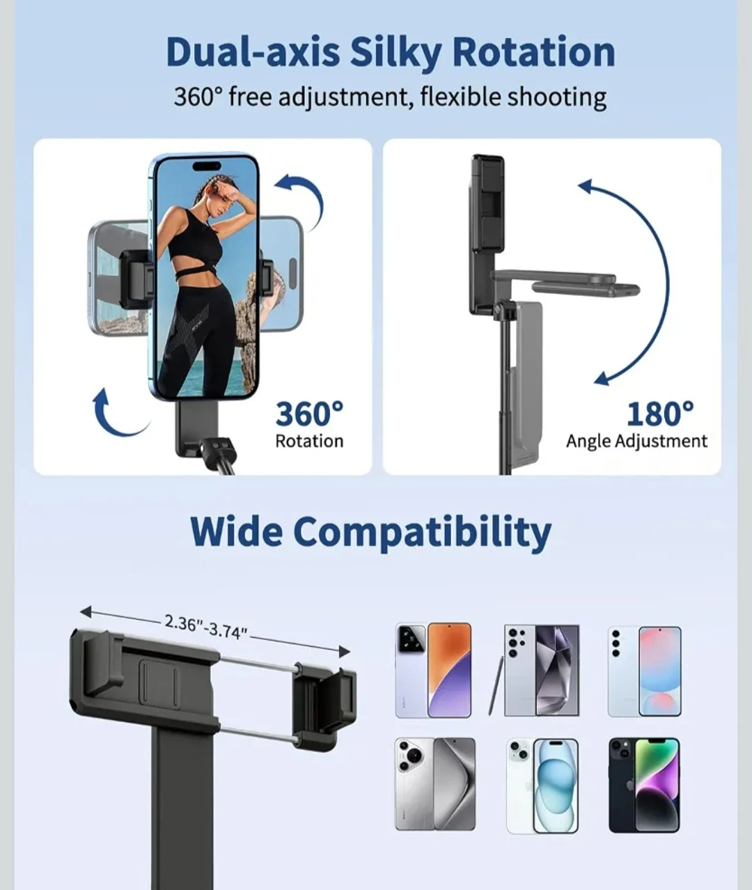i8 Selfie Stick with Wireless Control - photo 2