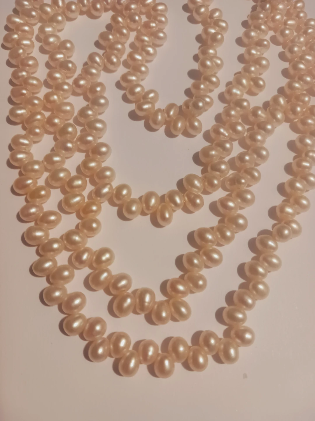 Genuine Freshwater Pearls Long Necklace 38" - photo 3