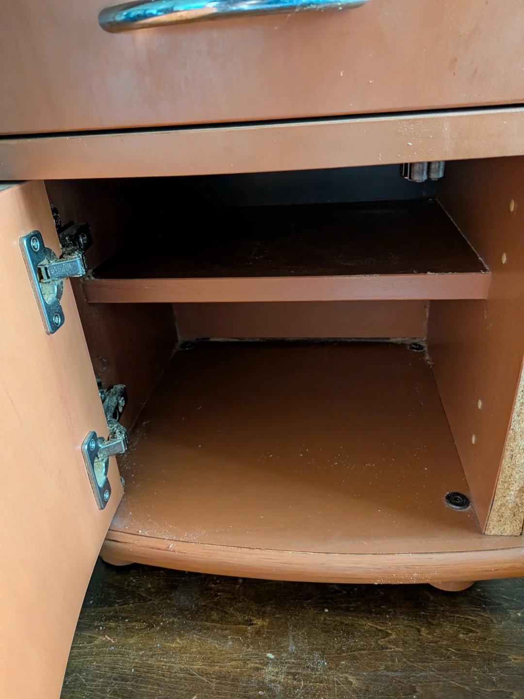 Brown 2-Drawer Cabinet with Side Door - photo 3