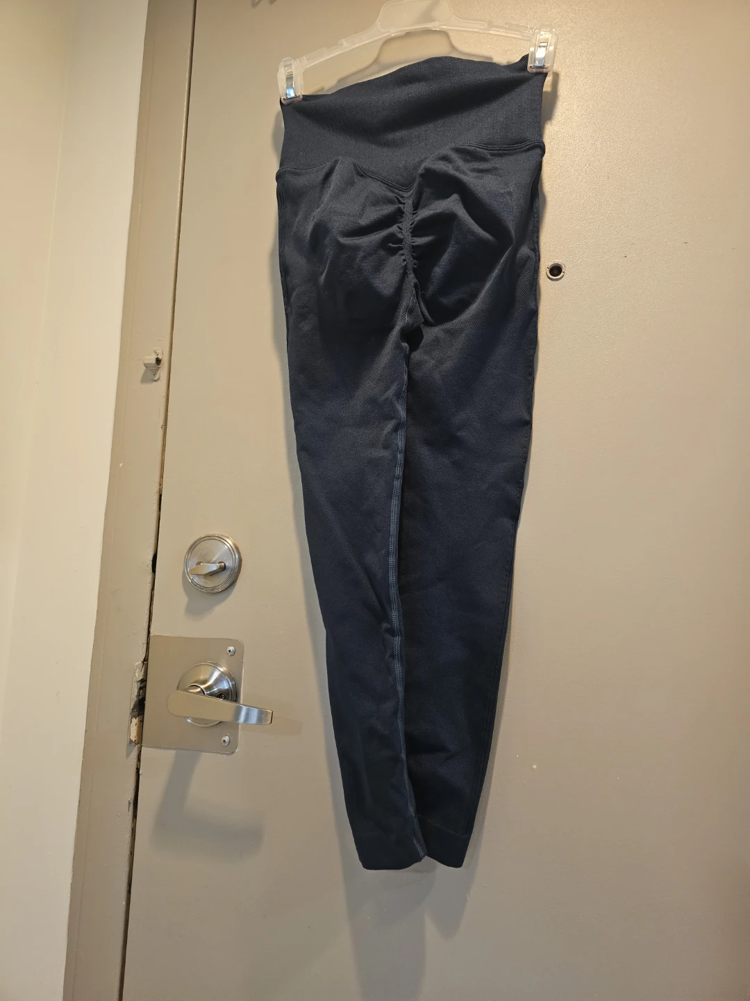 Dark Grey Ruched Leggings