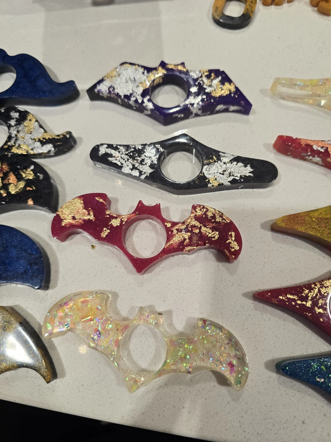 Handmade Resin Bookmark Rings - photo 3