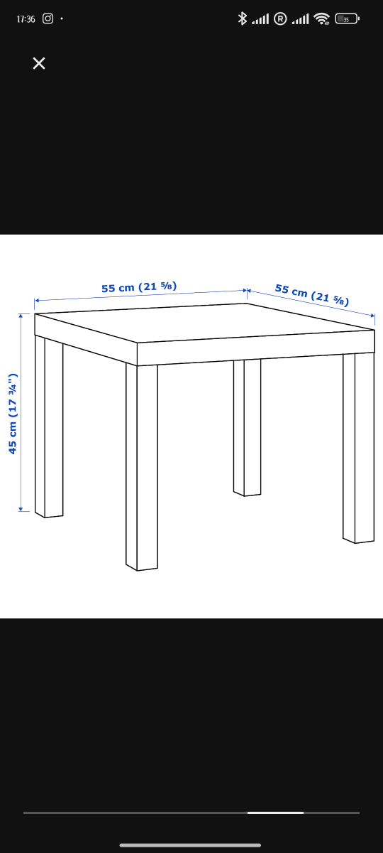 UNOPENED IKEA LACK Side Table - Black - photo 2