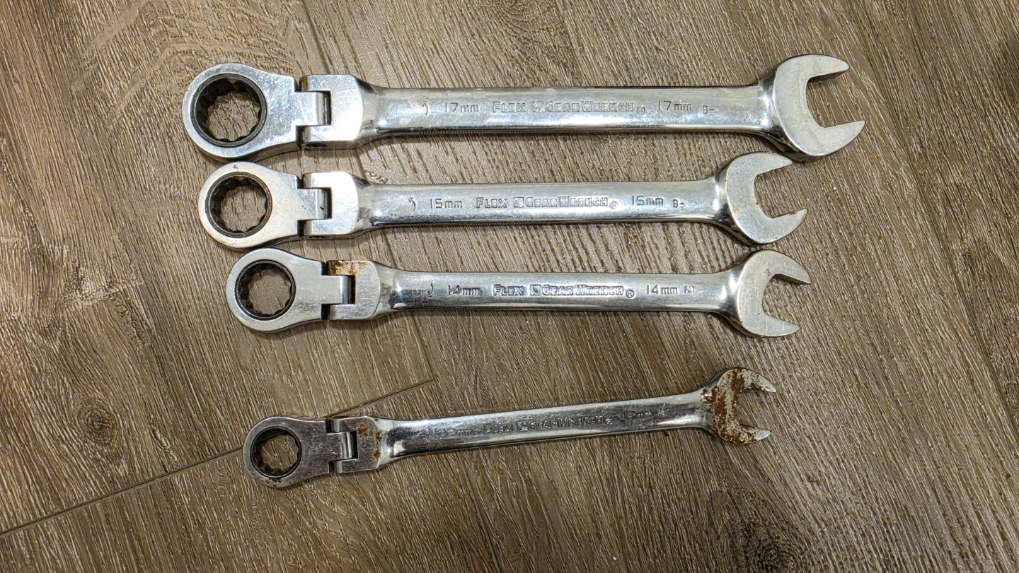 GearWrench Flex Ratcheting Wrenches (4-Piece Set)