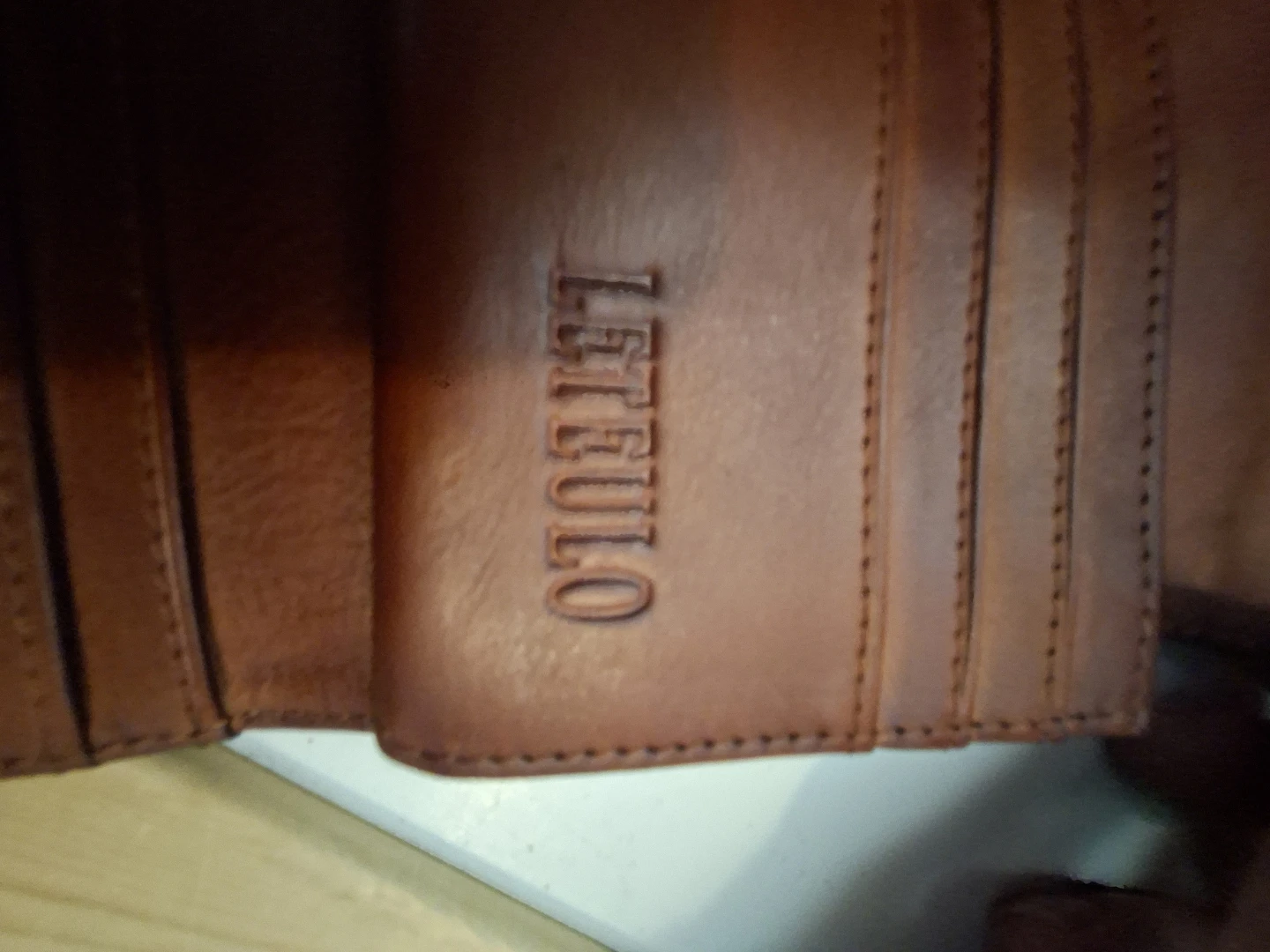 LEFULO Brown Leather Wallet - photo 4