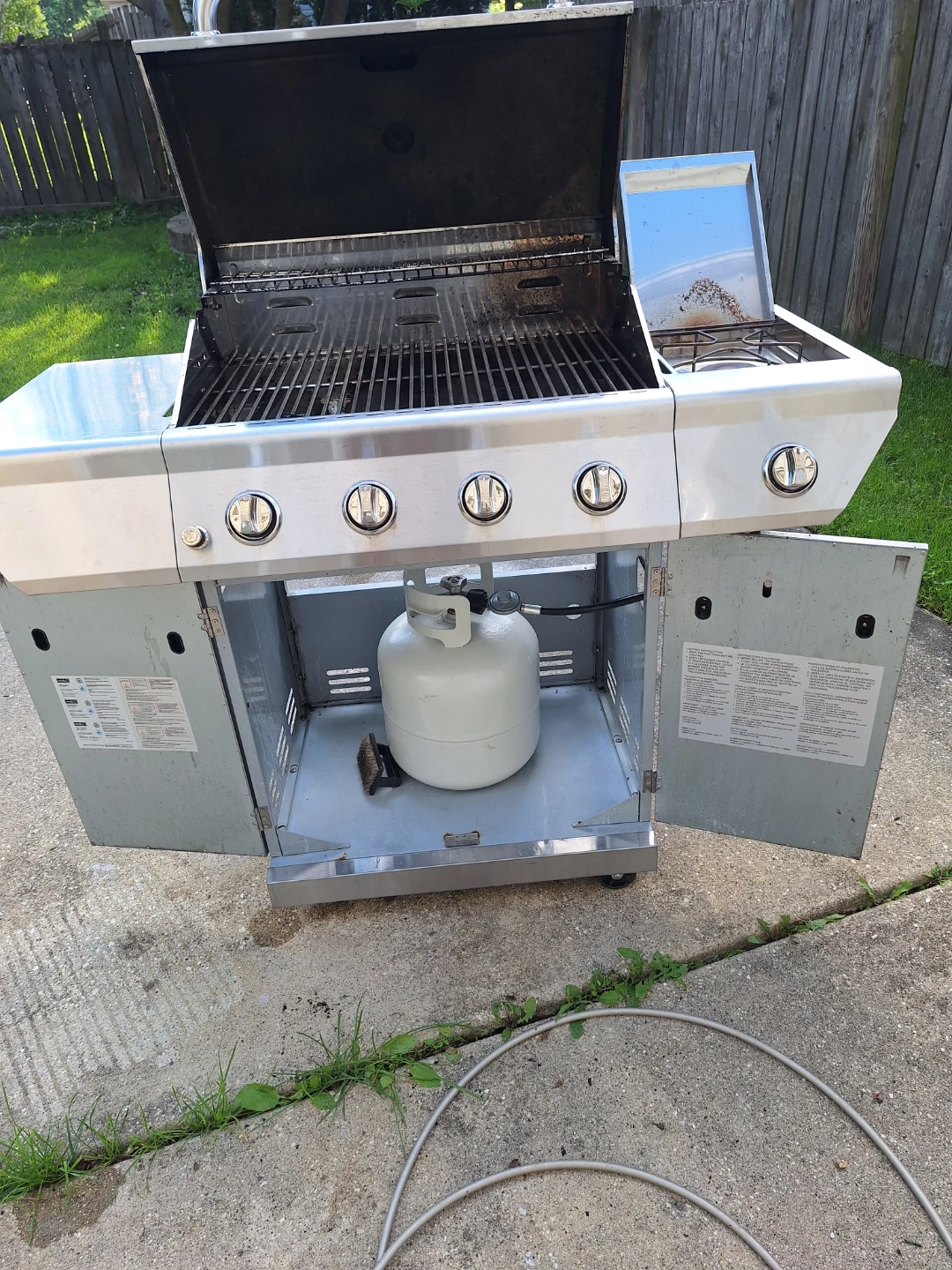 Nexgrill Stainless Steel Propane Grill with Side Burner - photo 3