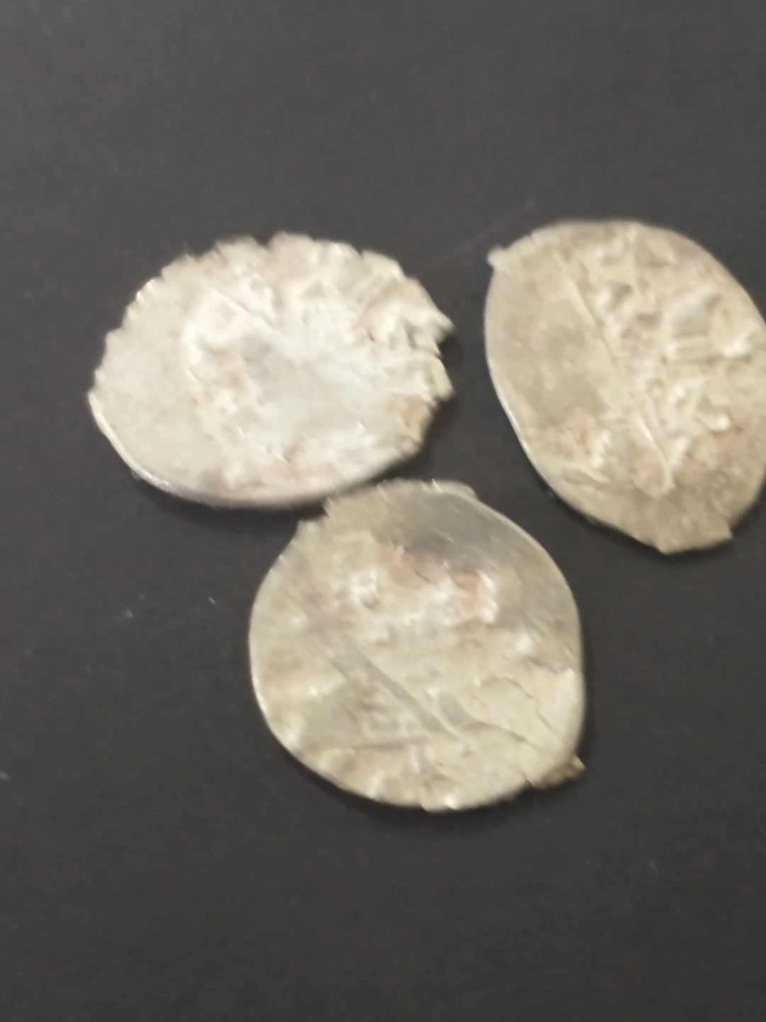 Amazing! Lot 2 - 3 Medieval Russian silver kopeks Wire Coins - photo 3