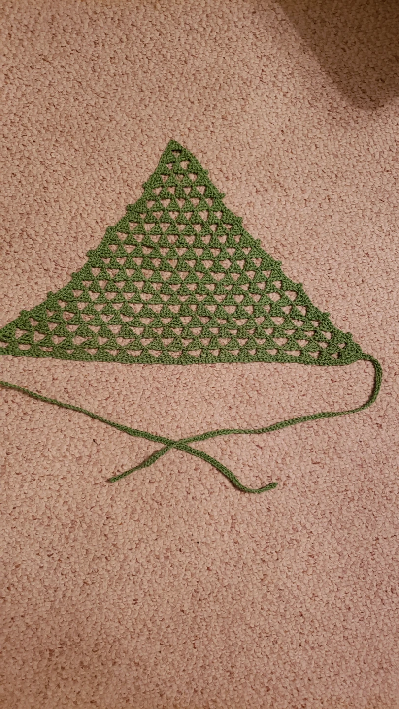Trendy bandana Crochet Triangle Scarf