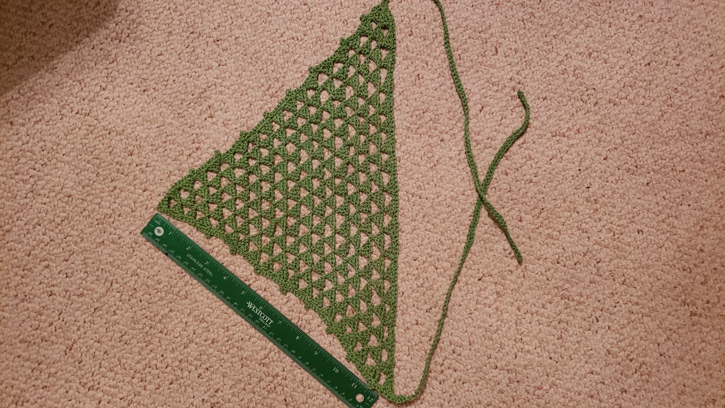 Trendy bandana Crochet Triangle Scarf - photo 2