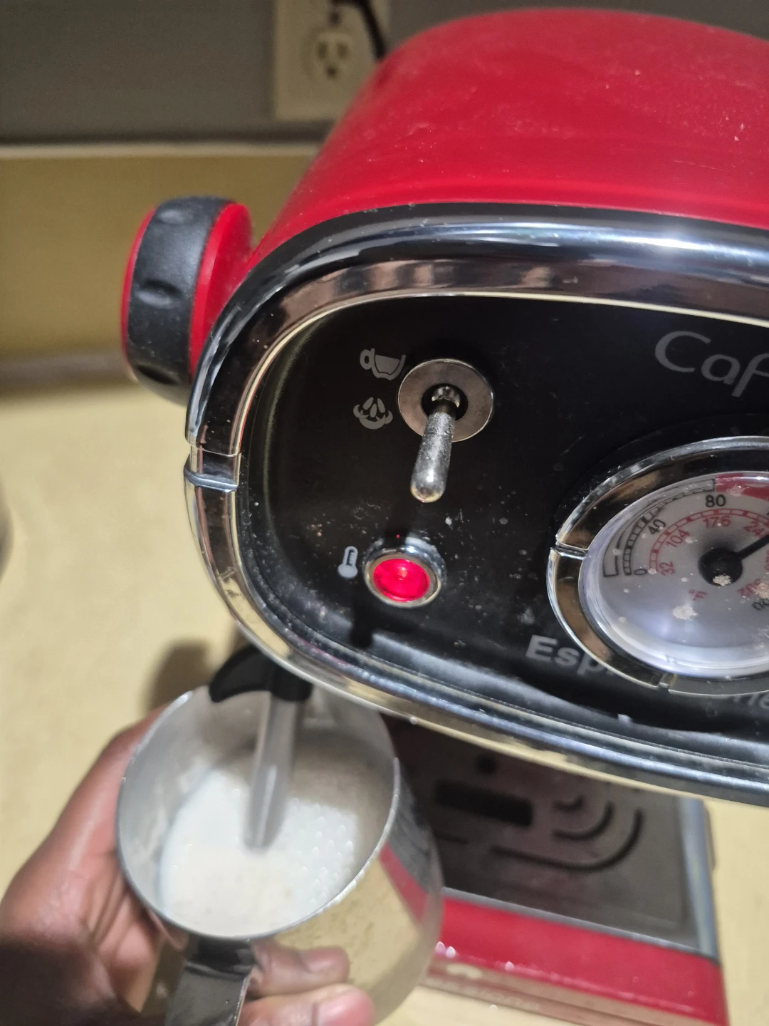 Espressione Cafe Retro Espresso Machine - Red - photo 4